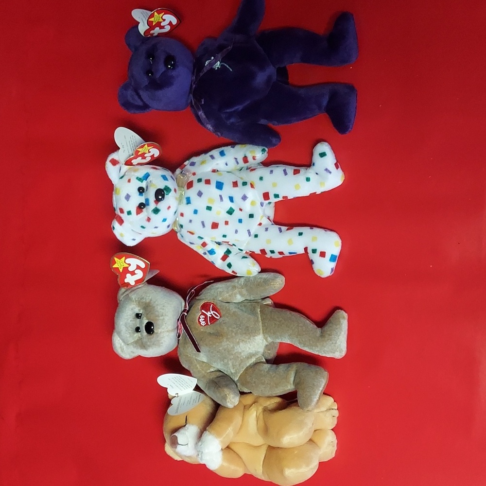 4 Limited Beanie babies